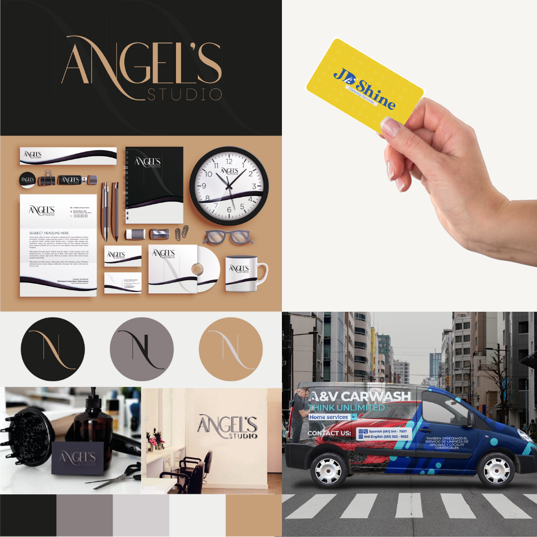 Logo e Identidad de Marca + Business Card + Diseño de Vehículo